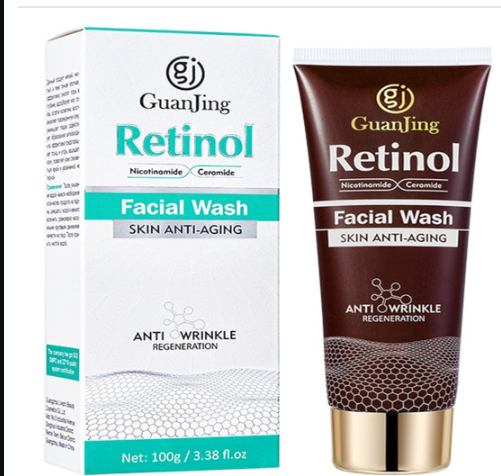 GuanJing Retinol & Nicotinamide Facial Wash - 100g Fórmula de triple acción para nutrición intensiva, limpieza profunda