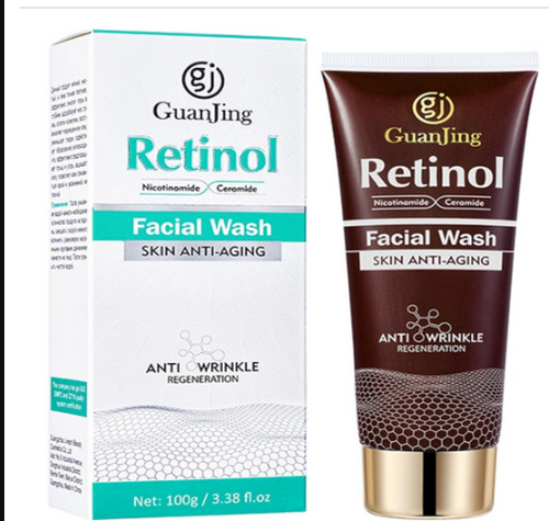 GuanJing Retinol & Nicotinamide Facial Wash - 100g Fórmula de triple acción para nutrición intensiva, limpieza profunda